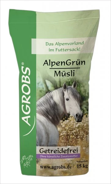Agrobs AlpenGrün Müsli 15kg 4 Agrobs AlpenGrün Müsli 15kg – Bild 2