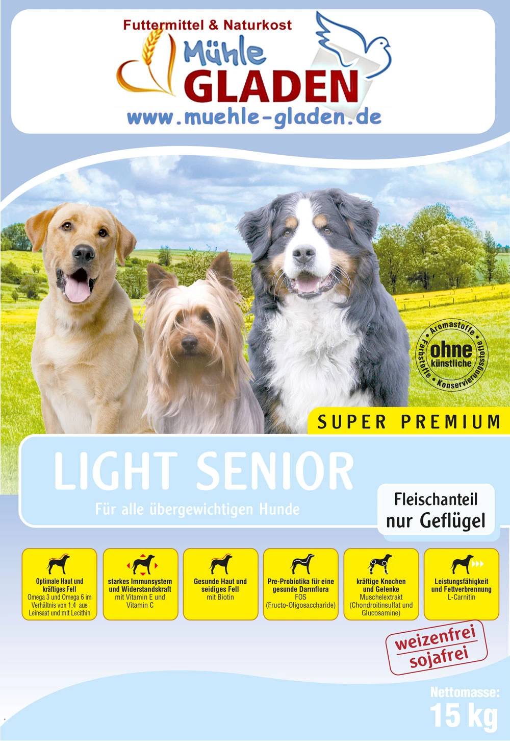 Gladen Light Senior 2er-Pack 30kg 3 Gladen Light Senior 2er-Pack 30kg