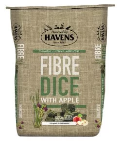 Havens Fibre Dice Apfel 17,5kg -Haustierprodukte havens fibre dice apple verpackung