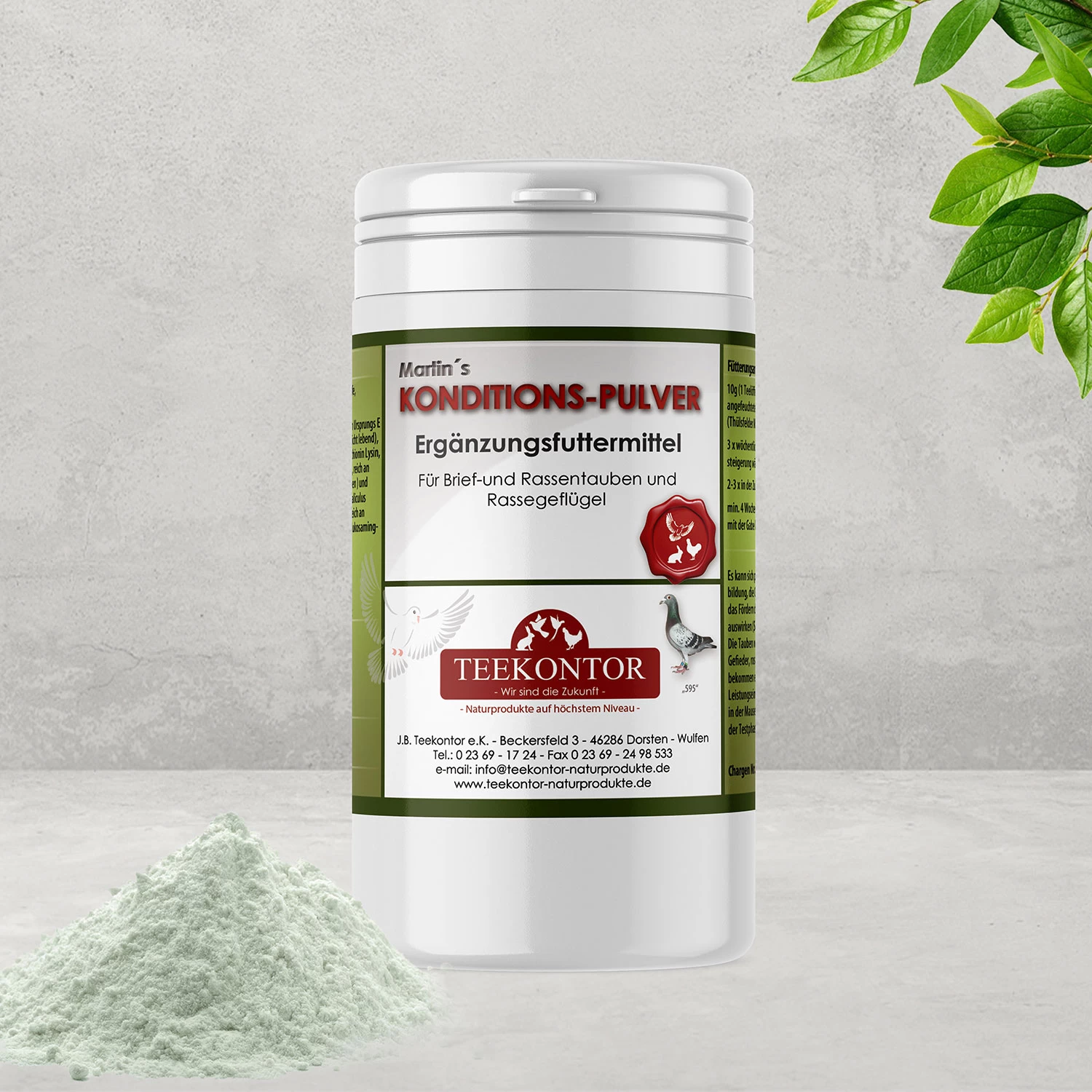 Teekontor Martins Konditions-Pulver 500g 3 Teekontor Martins Konditions-Pulver 500g